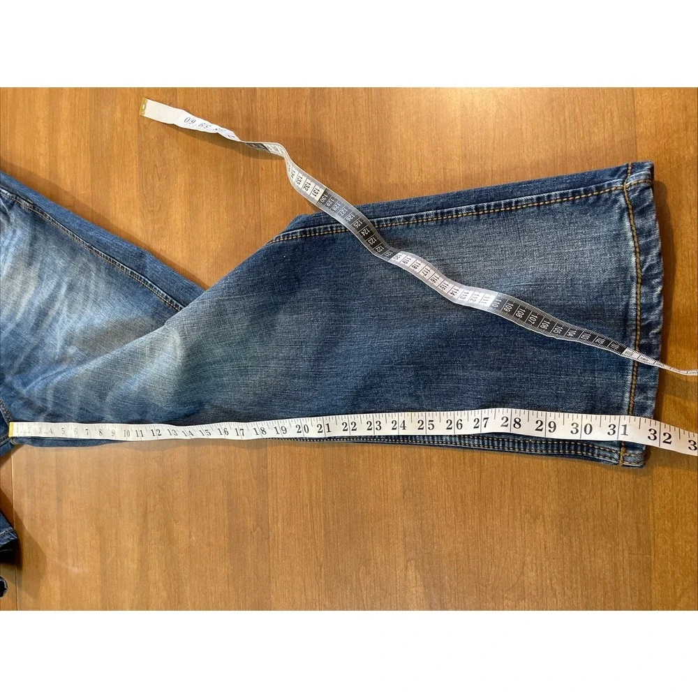 Wrangler Retro Slim Straight Jean Men 38x32 Blue Cowboy Rodeo Western Ranch Wear